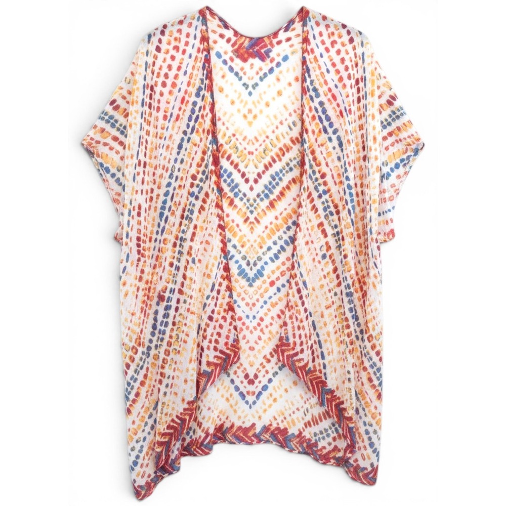 Lovestitch Swimwear Coverup Kimono Women OS Boho Festival Beach Art to Wear